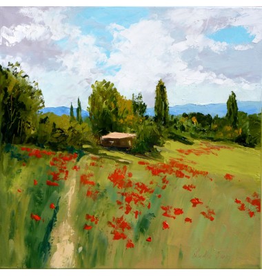 Herbstlandschaft mit Feldern