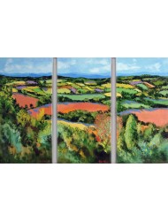 Paysage en patchwork - triptyque