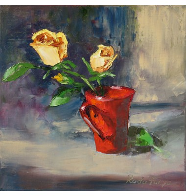 Trandafiri &icirc;ntr-un vas