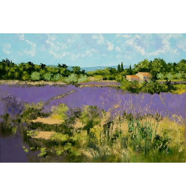 Bauernhof mit Lavendel