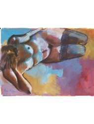 &Eacute;tude de nu N&deg; 1 avec mod&egrave;le.