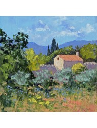 Landschaft mit Olivenbäumen