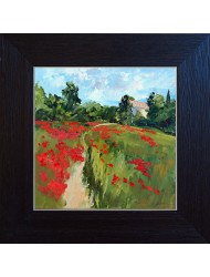 Paysage avec coquelicots N&deg;2