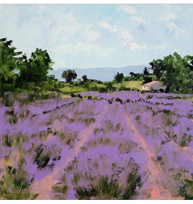 Landschaft mit lavendel n&deg;3