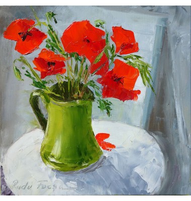 Mohnblumen in einem Krug