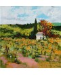 Landschaft im Herbst in der Provence