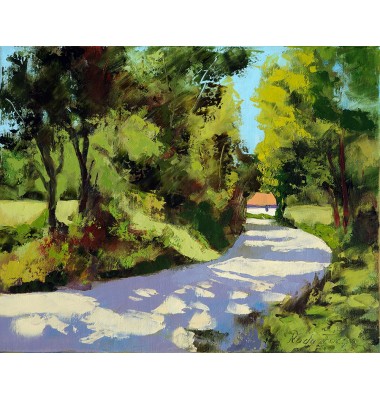Chemin ombrag&eacute; en Provence
