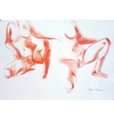 Nue dans la chaise longue