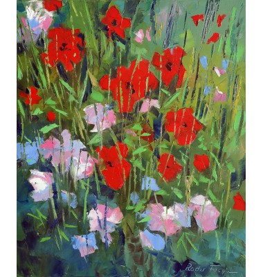 "Fleurs sauvages devant mon atelier"