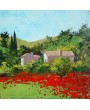 Landscape with poppies