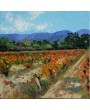 Paysage d'automne avec vigne
