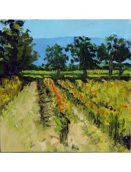 Peisaj de toamnă cu viță de vie