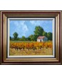 Paysage avec vigne en septembre