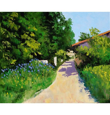 Strada satului primavara