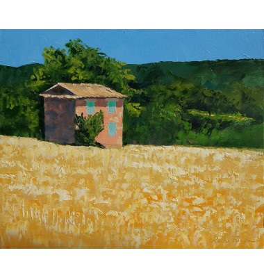 Maisonette auf einem Feld