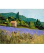 Landschaft mit lavendel