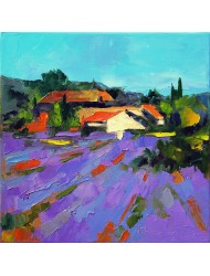 Champ de lavande Abstrait