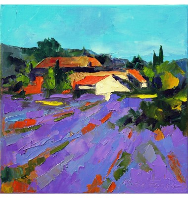 Champ de lavande Abstrait