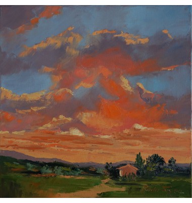 Landschaft mit lavendel n&deg;3