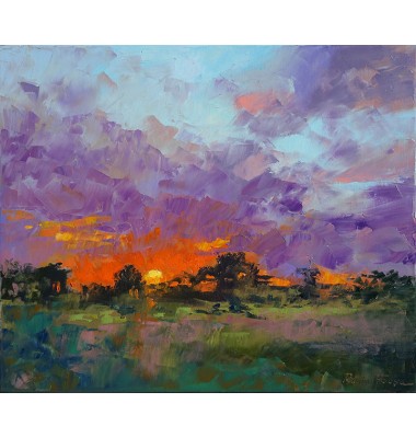 Coucher de soleil en Provence